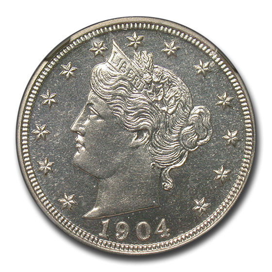1904 Liberty Head V Nickel PF-64 NGC 1904 Liberty Head V Nickel PF-64 NGC